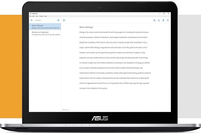 are there any windows program for reading mac notepad app notes